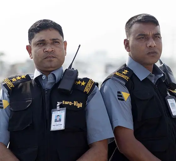 Professional manned security services from Euro Vigil on duty in Bangladesh