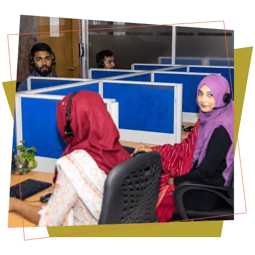 Euro Vigil employees in a professional workplace